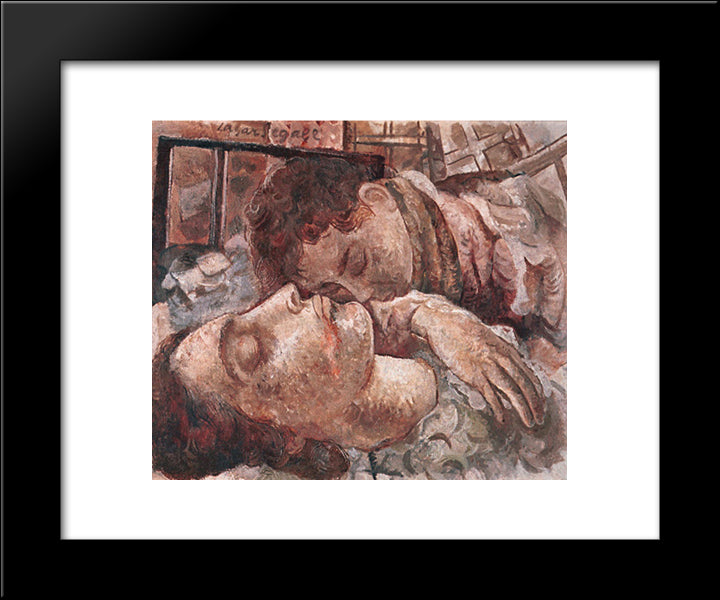 Mae Morta 20x24 Black Modern Wood Framed Art Print Poster by Segall, Lasar