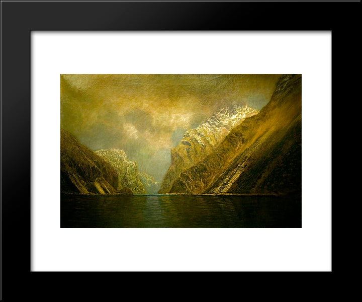 At The Iron Gate 20x24 Black Modern Wood Framed Art Print Poster by Mednyanszky, Laszlo