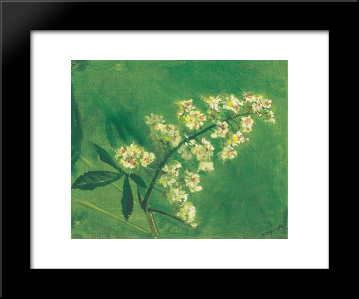 Chestnut Flower 20x24 Black Modern Wood Framed Art Print Poster by Mednyanszky, Laszlo