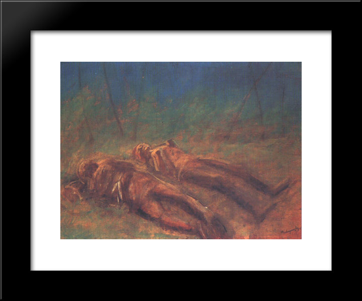 Evanescence 20x24 Black Modern Wood Framed Art Print Poster by Mednyanszky, Laszlo