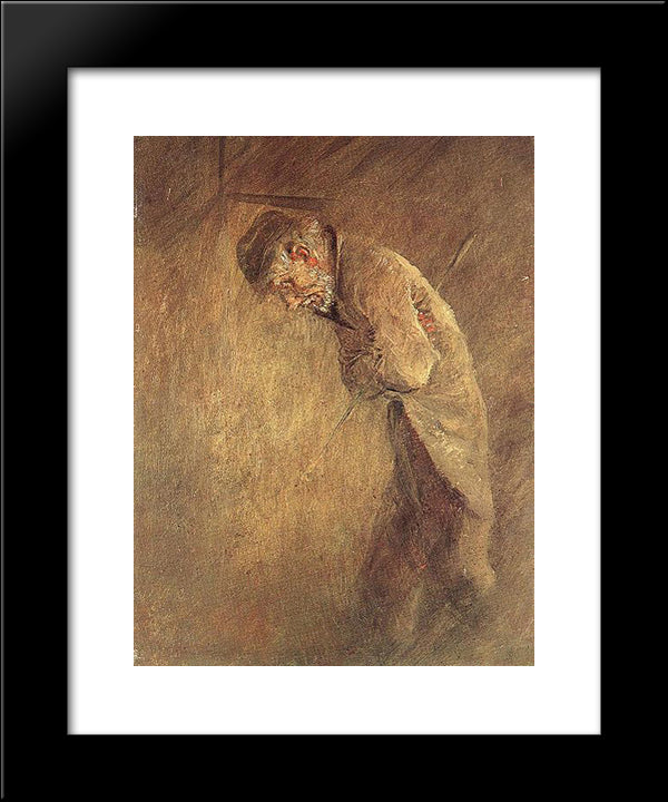 Old Tramp 20x24 Black Modern Wood Framed Art Print Poster by Mednyanszky, Laszlo