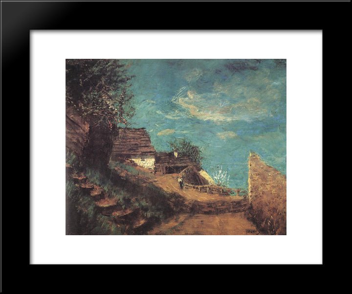 Part Of Taban 20x24 Black Modern Wood Framed Art Print Poster by Mednyanszky, Laszlo