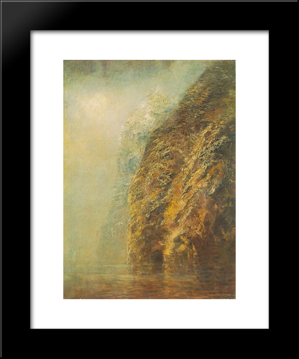View Of Dunajec 20x24 Black Modern Wood Framed Art Print Poster by Mednyanszky, Laszlo