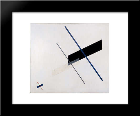 Composition A Xi 20x24 Black Modern Wood Framed Art Print Poster by Moholy Nagy, Laszlo