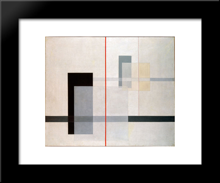 K Vii 20x24 Black Modern Wood Framed Art Print Poster by Moholy Nagy, Laszlo