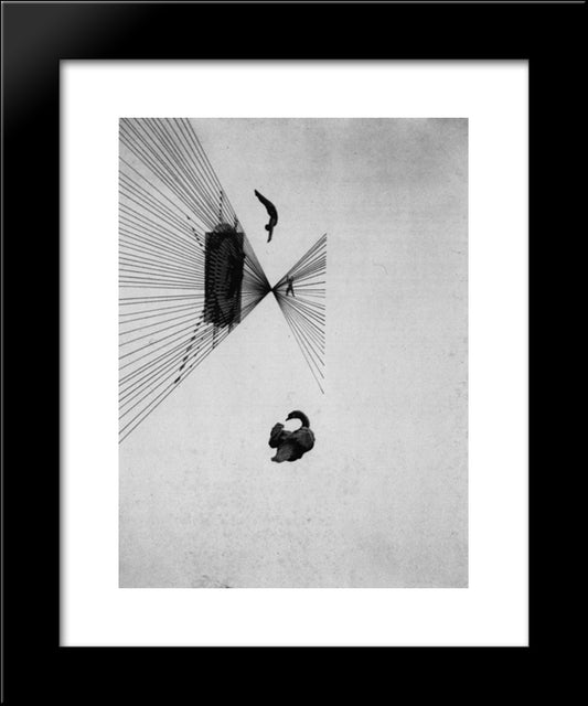 Leda And The Swan 20x24 Black Modern Wood Framed Art Print Poster by Moholy Nagy, Laszlo