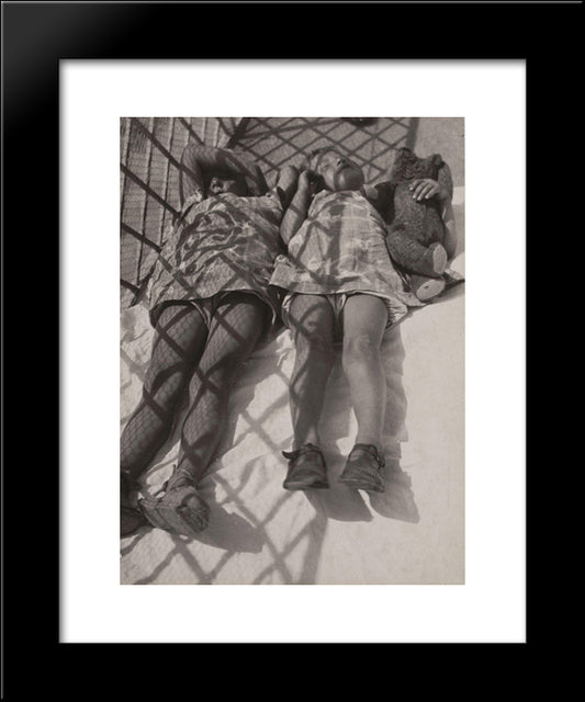 Siesta 20x24 Black Modern Wood Framed Art Print Poster by Moholy Nagy, Laszlo