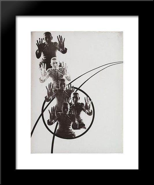 The Law Of Series 20x24 Black Modern Wood Framed Art Print Poster by Moholy Nagy, Laszlo
