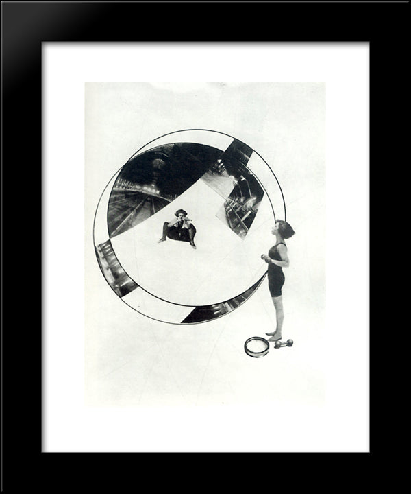 Untitled 9 20x24 Black Modern Wood Framed Art Print Poster by Moholy Nagy, Laszlo