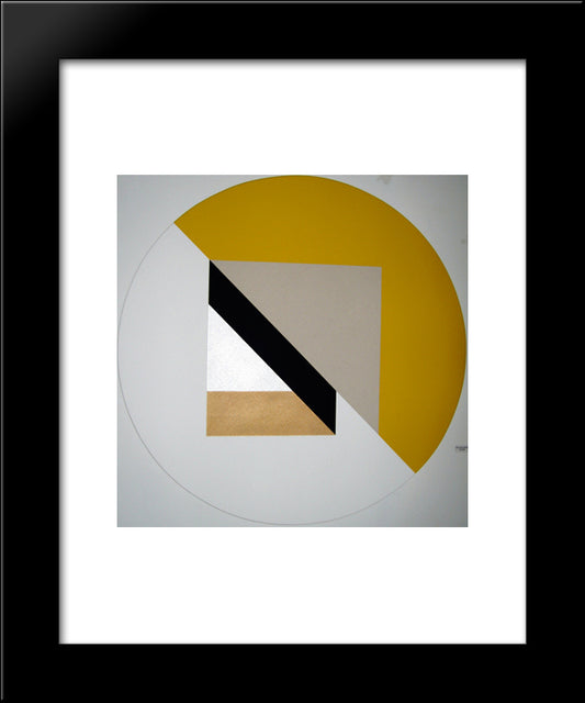 A Sunday Painting 20x24 Black Modern Wood Framed Art Print Poster by Valledor, Leo