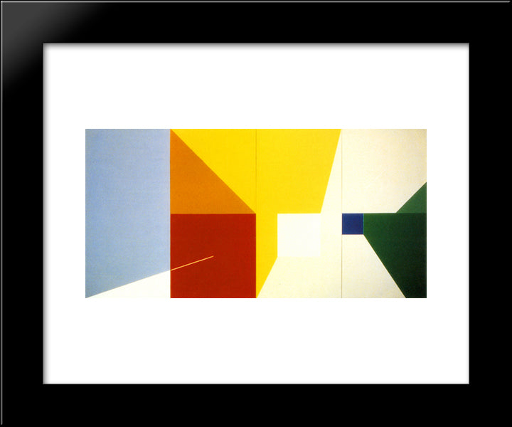 Four Seasons 20x24 Black Modern Wood Framed Art Print Poster by Valledor, Leo