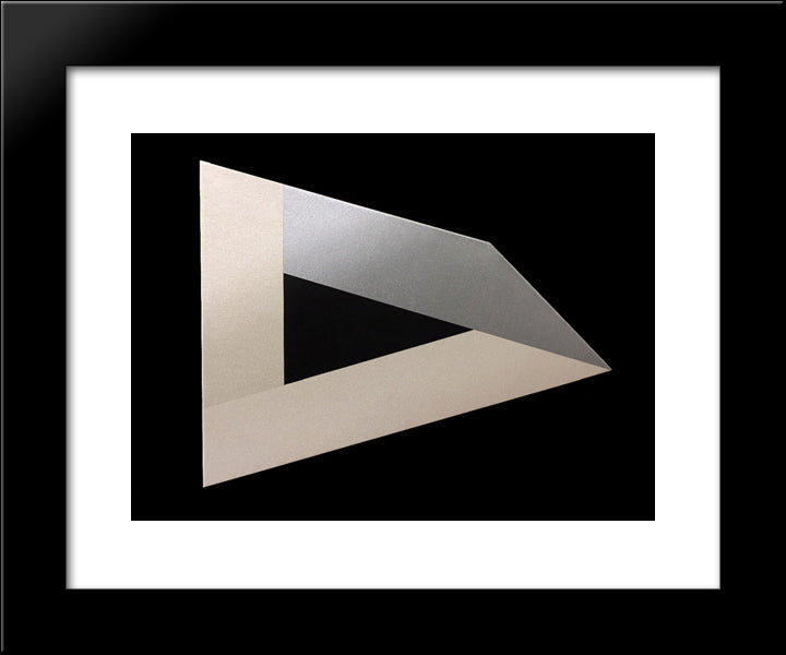 Intuit 20x24 Black Modern Wood Framed Art Print Poster by Valledor, Leo
