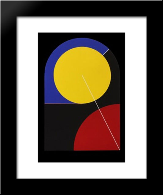 Pow Wow Now 20x24 Black Modern Wood Framed Art Print Poster by Valledor, Leo