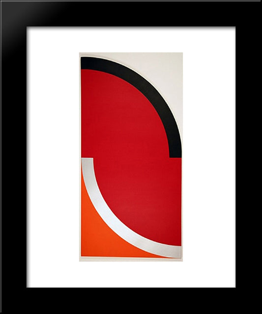 Shapin' Up 20x24 Black Modern Wood Framed Art Print Poster by Valledor, Leo