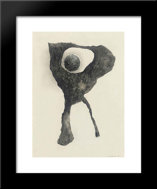 Composition Surrealiste 20x24 Black Modern Wood Framed Art Print Poster by Tutundjian, Leon Arthur