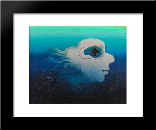 Tete Surrealiste 20x24 Black Modern Wood Framed Art Print Poster by Tutundjian, Leon Arthur
