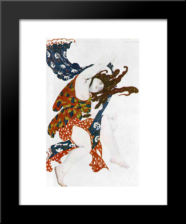 Ballet Music - Introduction (Humphrey Searle) 20x24 Black Modern Wood Framed Art Print Poster by Bakst, Leon