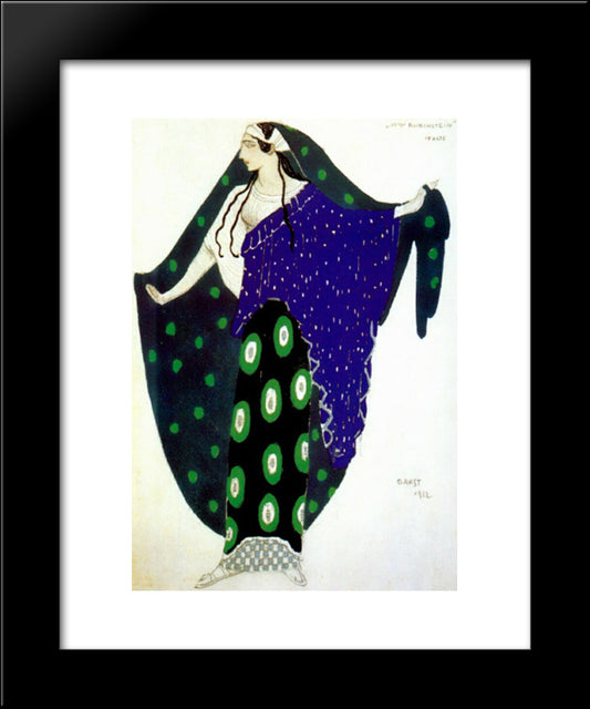 Helene De Sparte Ida Rubinstein In Act Iv 20x24 Black Modern Wood Framed Art Print Poster by Bakst, Leon