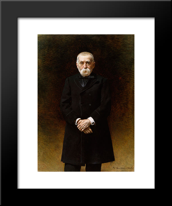 William Thompson Walters 20x24 Black Modern Wood Framed Art Print Poster by Bonnat, Leon