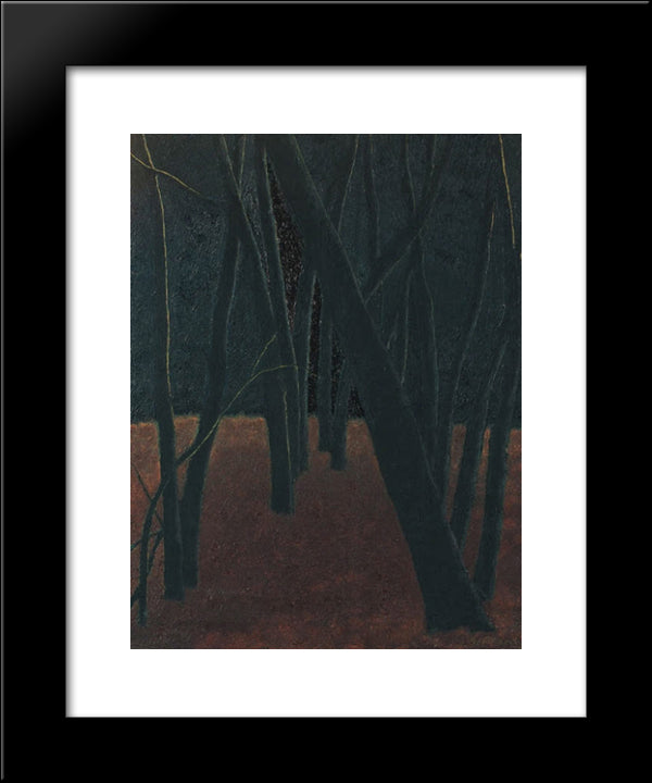 A Forest 20x24 Black Modern Wood Framed Art Print Poster by Spilliaert, Leon