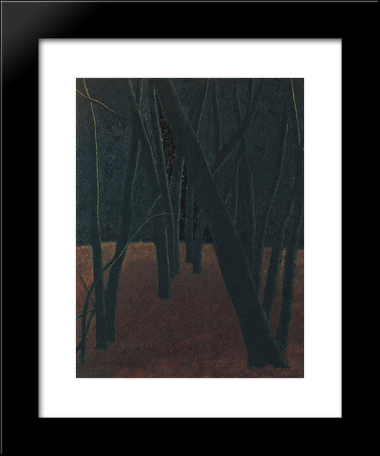 A Forest 20x24 Black Modern Wood Framed Art Print Poster by Spilliaert, Leon