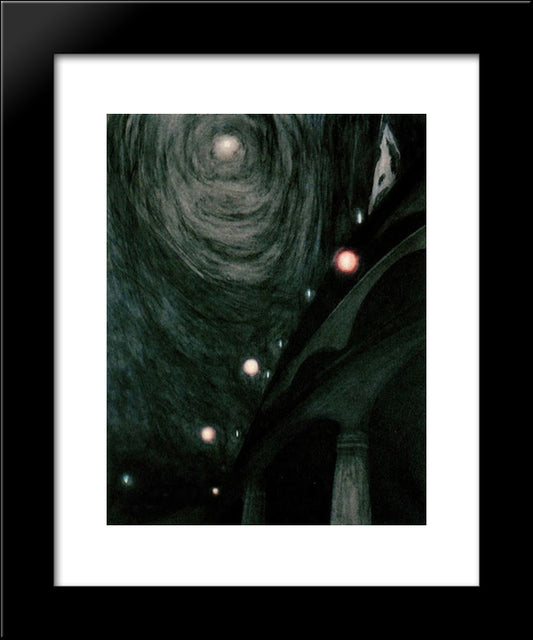 Moonlight And Light 20x24 Black Modern Wood Framed Art Print Poster by Spilliaert, Leon