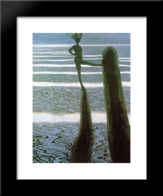 The Posts 20x24 Black Modern Wood Framed Art Print Poster by Spilliaert, Leon