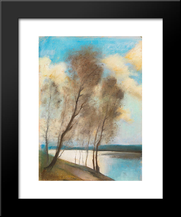 Spring 20x24 Black Modern Wood Framed Art Print Poster by Ury, Lesser