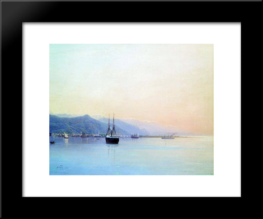 A Bay 20x24 Black Modern Wood Framed Art Print Poster by Lagorio, Lev