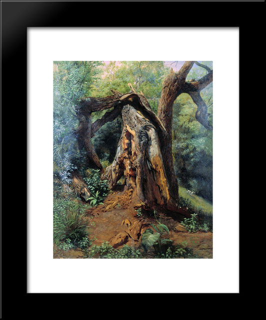 An Old Tree 20x24 Black Modern Wood Framed Art Print Poster by Lagorio, Lev