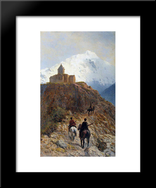 Caucasian View 20x24 Black Modern Wood Framed Art Print Poster by Lagorio, Lev