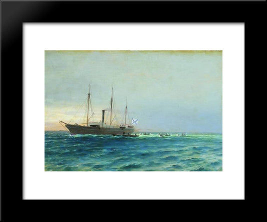 Grand Prince Constantine 20x24 Black Modern Wood Framed Art Print Poster by Lagorio, Lev