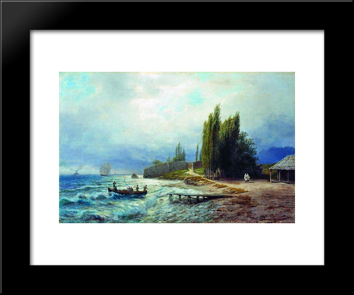 Landscape 20x24 Black Modern Wood Framed Art Print Poster by Lagorio, Lev