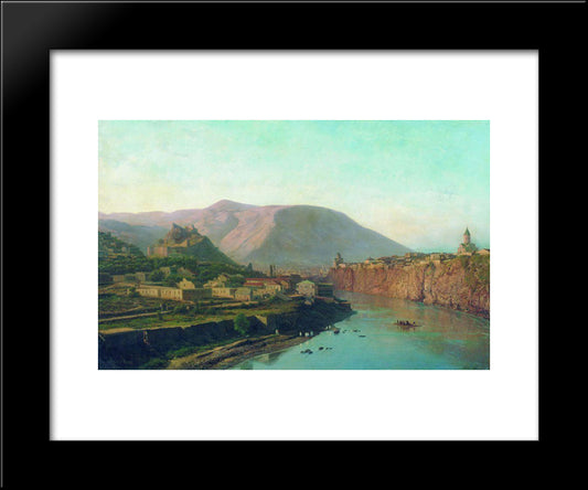 Old Tbilisi 20x24 Black Modern Wood Framed Art Print Poster by Lagorio, Lev