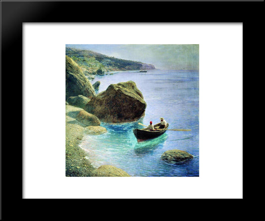 Simeiz 20x24 Black Modern Wood Framed Art Print Poster by Lagorio, Lev