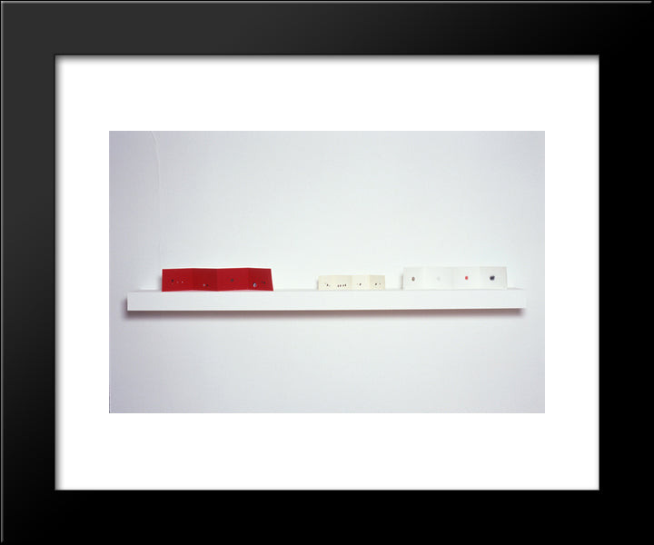 Untitled (Triptych) 20x24 Black Modern Wood Framed Art Print Poster by Yuan Chia, Li