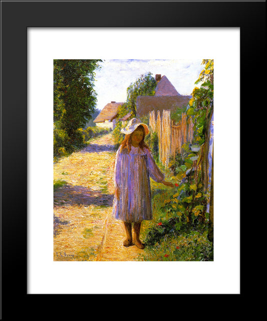 Alice In The Lane 20x24 Black Modern Wood Framed Art Print Poster by Cabot Perry, Lilla