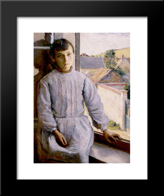 Angela 20x24 Black Modern Wood Framed Art Print Poster by Cabot Perry, Lilla