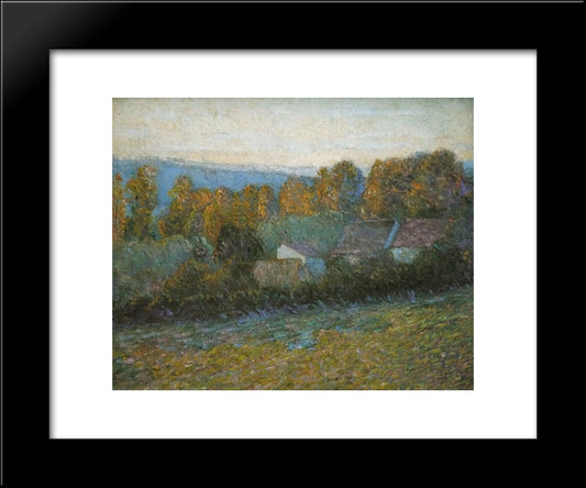 Autumn Afternoon, Giverny 20x24 Black Modern Wood Framed Art Print Poster by Cabot Perry, Lilla