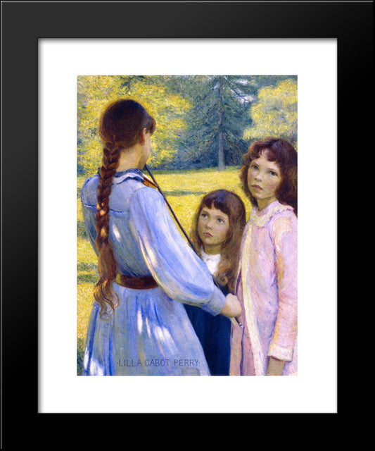 Open Air Concert 20x24 Black Modern Wood Framed Art Print Poster by Cabot Perry, Lilla