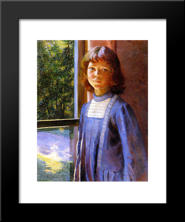 Study Of Light And Reflection 20x24 Black Modern Wood Framed Art Print Poster by Cabot Perry, Lilla