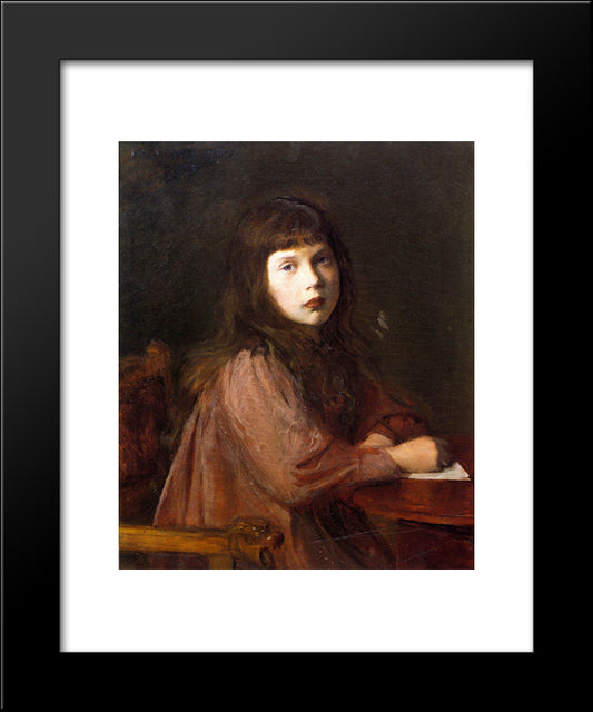 The Letter 20x24 Black Modern Wood Framed Art Print Poster by Cabot Perry, Lilla