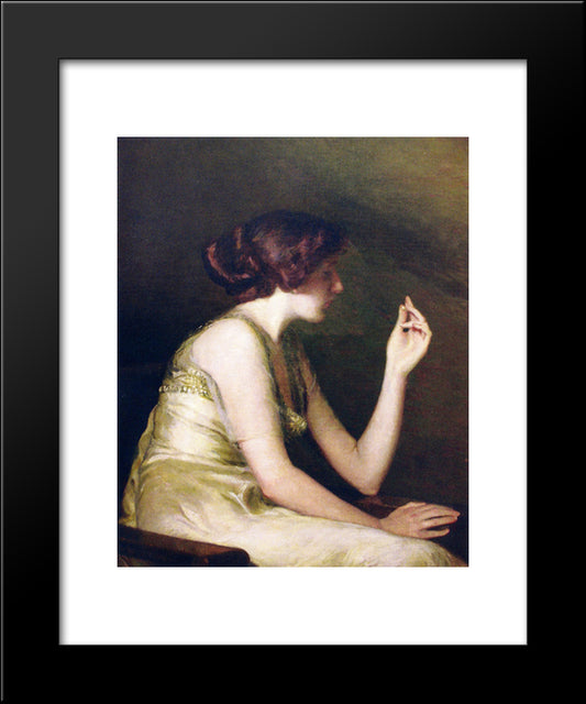 The Pearl 20x24 Black Modern Wood Framed Art Print Poster by Cabot Perry, Lilla