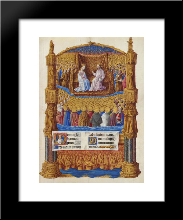 Paradise 20x24 Black Modern Wood Framed Art Print Poster by Limbourg Brothers