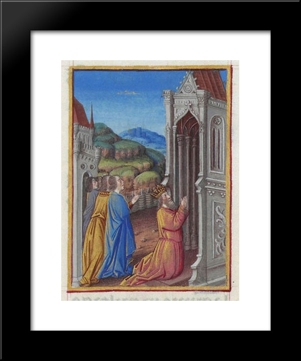 Psalm Cxxv 20x24 Black Modern Wood Framed Art Print Poster by Limbourg Brothers