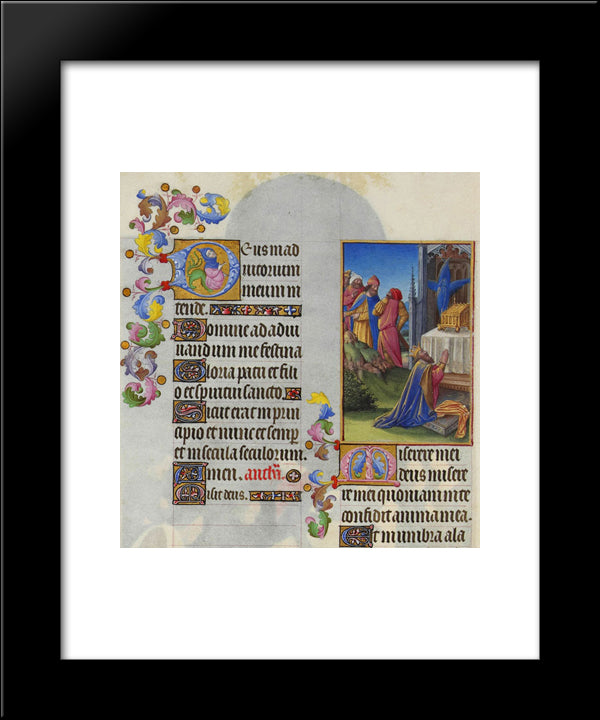 Psalm Lvi 20x24 Black Modern Wood Framed Art Print Poster by Limbourg Brothers