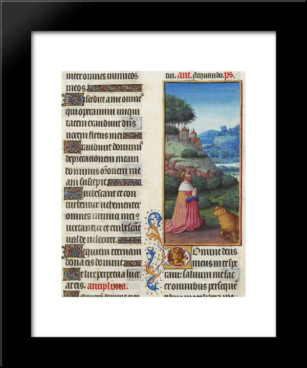 Psalm Vii 20x24 Black Modern Wood Framed Art Print Poster by Limbourg Brothers