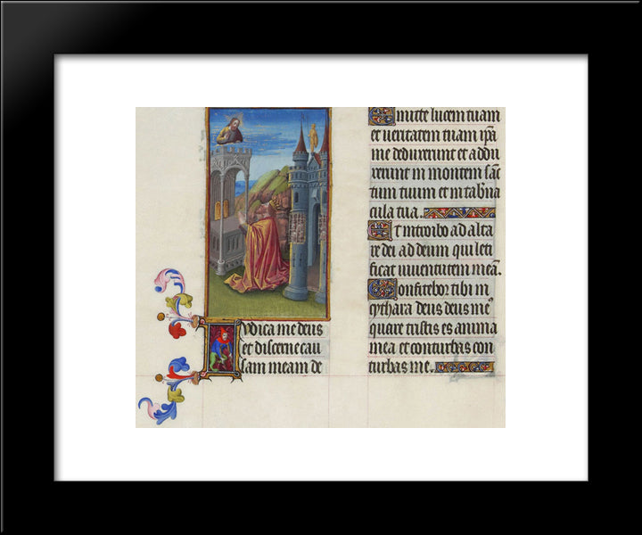 Psalm Xlii 20x24 Black Modern Wood Framed Art Print Poster by Limbourg Brothers
