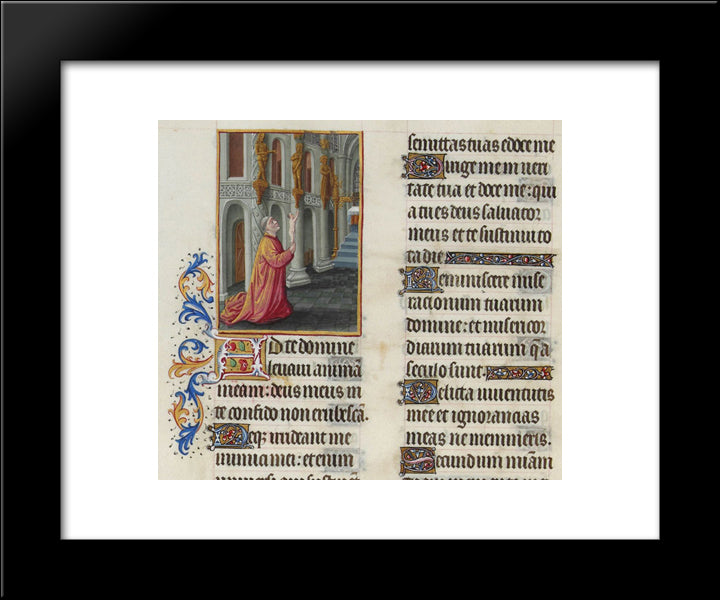 Psalm Xxiv 20x24 Black Modern Wood Framed Art Print Poster by Limbourg Brothers