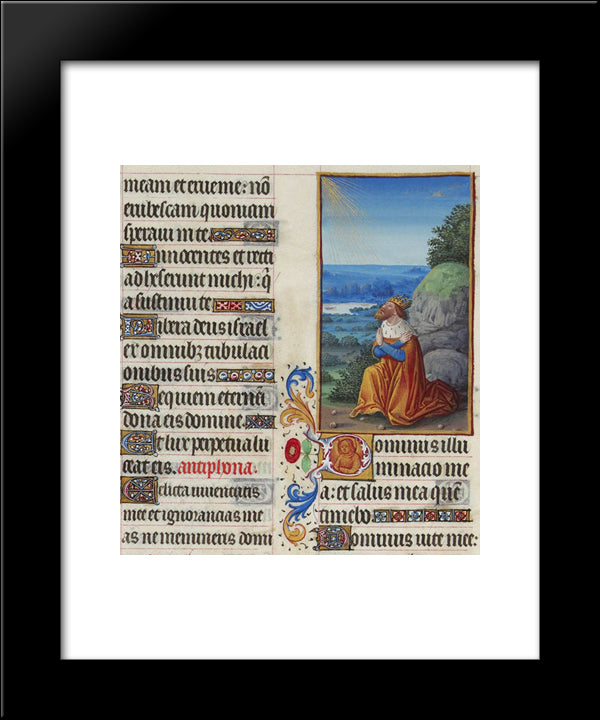 Psalm Xxvi 20x24 Black Modern Wood Framed Art Print Poster by Limbourg Brothers